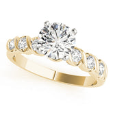 Engagement Rings Single Row Bezel Set - TN50204-E